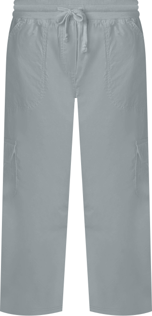 Plus Size Convertible Length Cargo Capri/Bermuda