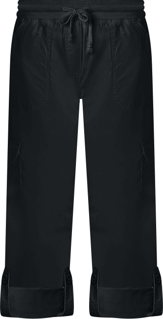 Plus Size Convertible Length Cargo Capri/Bermuda