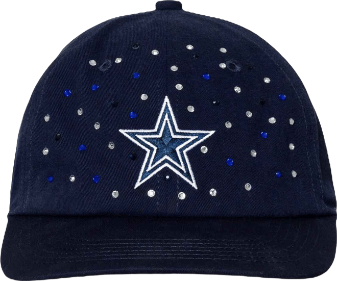 Women's Navy Dallas Cowboys Jeweled Adjustable Hat