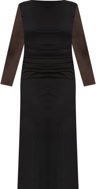 Women's Curve Long Sleeved Midaxi Dress