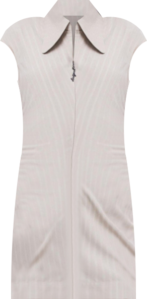 Women's Slim striped dress with short sleeves