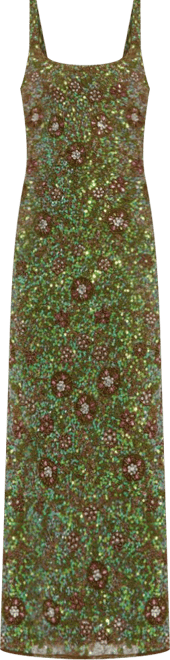 sleeveless hand beaded floral midi dress Endless Rose main image 0