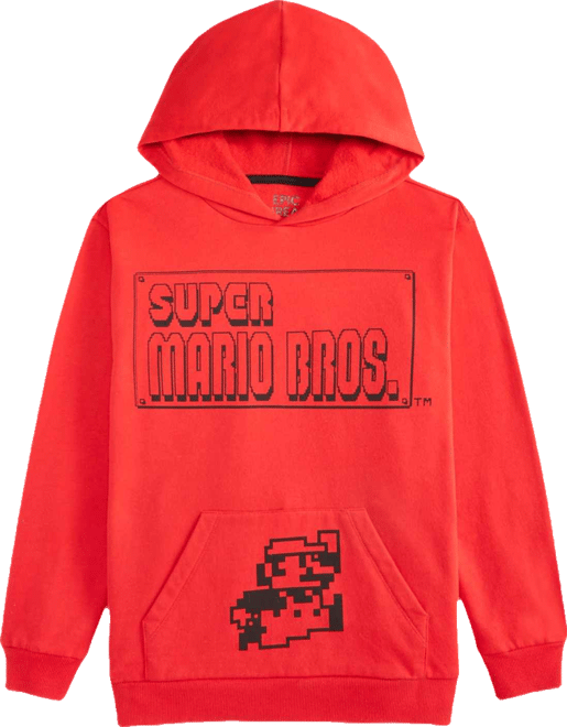 Boys 5-20 Super Mario Bro Long Sleeve Hoodie, Macy's Exclusive