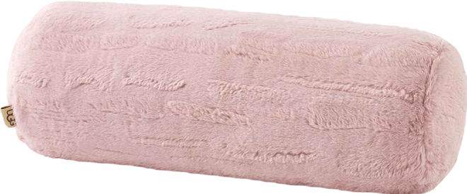 Valor Carved Faux-Fur Bolster Decorative Pillow, 8" x 26"