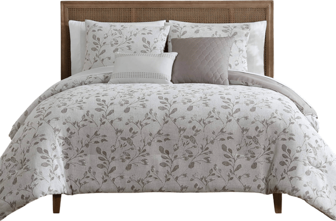 Hallmart Collectibles Lisandra Botanical 9-Pc. Comforter Set, Queen