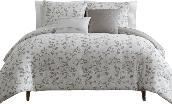 Hallmart Collectibles Lisandra Botanical 9-Pc. Comforter Set, Full