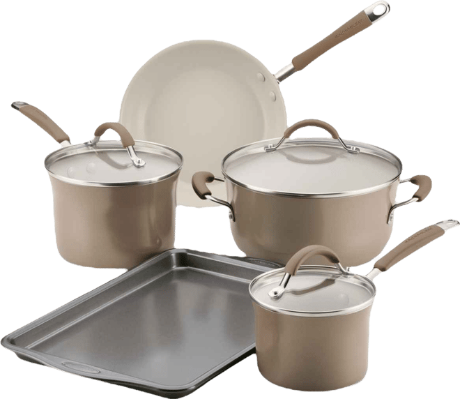 Cucina Ceramic Nonstick 8-Pc. Cookware Set, Created for Macy's