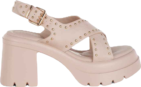 Nambo Stud Embellished Block Heel Women