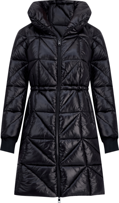 Women's Quilted Thumbhole-Cuff Puffer Coat