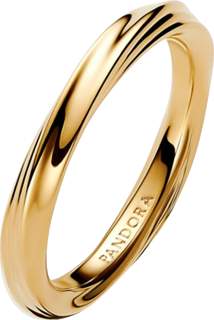 Twisted 14K Gold Plated Band Ring