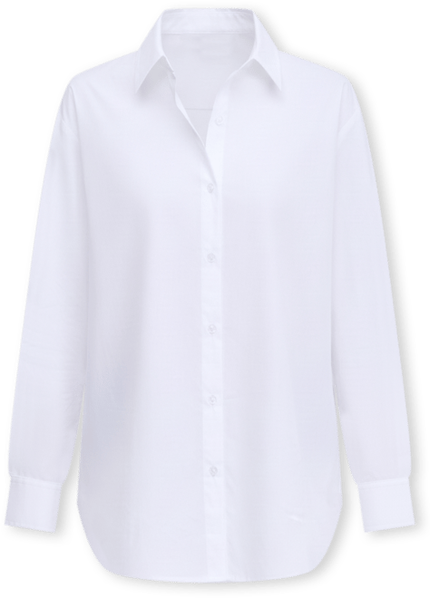 Women's Embellished-Cuff Relaxed Shirt, Macy's Exclusive