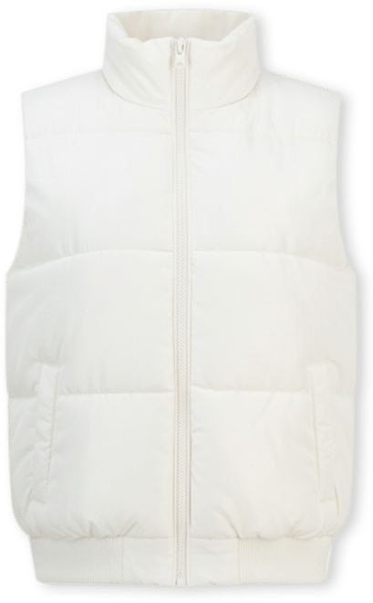 Women's Ribbed-Trim Puffer Vest