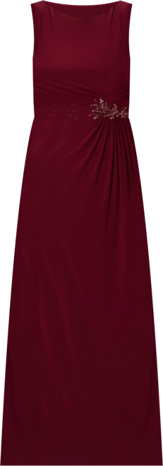 Women's Embellished Back Zipper Maxi Gown