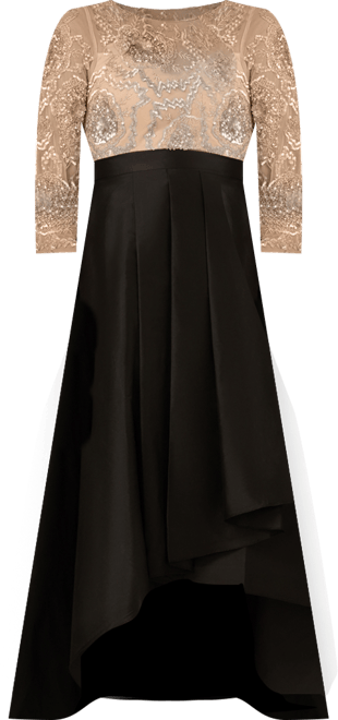 Women's Bead Taffeta Long Dress