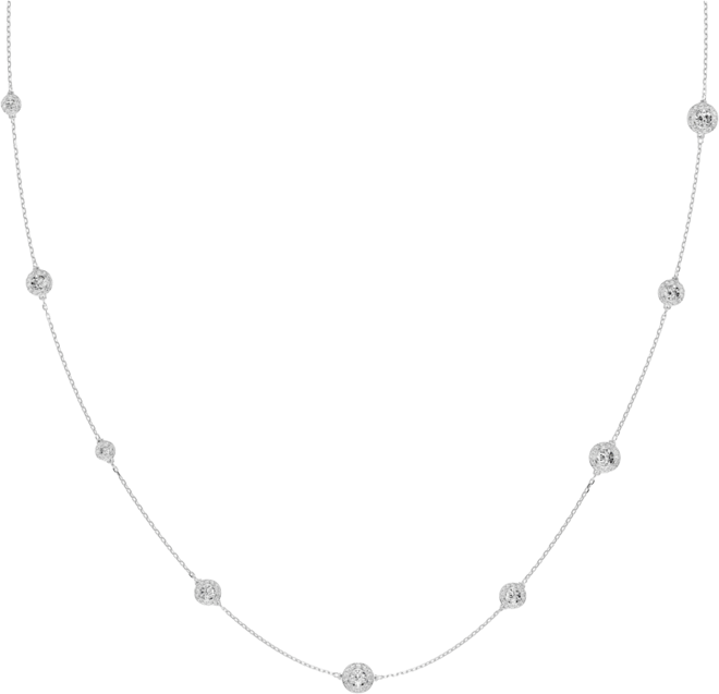 Una Angelic Strandage Rhodium Plated Necklace