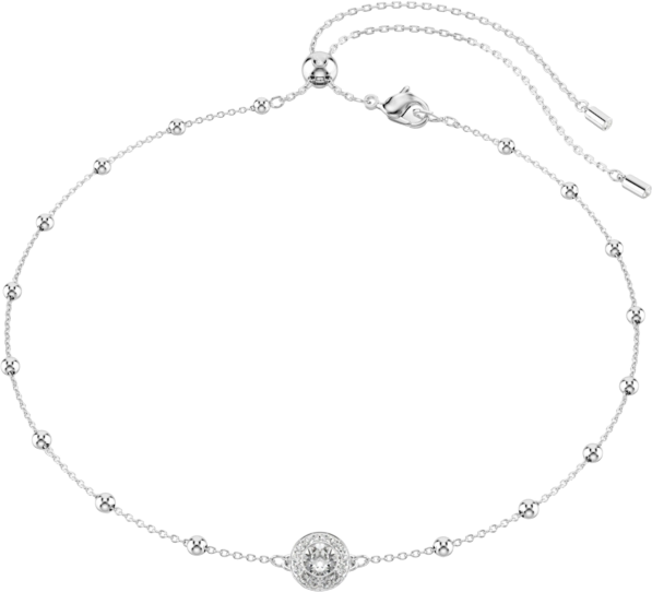 Una Angelic Rhodium Plated Pendant Necklace