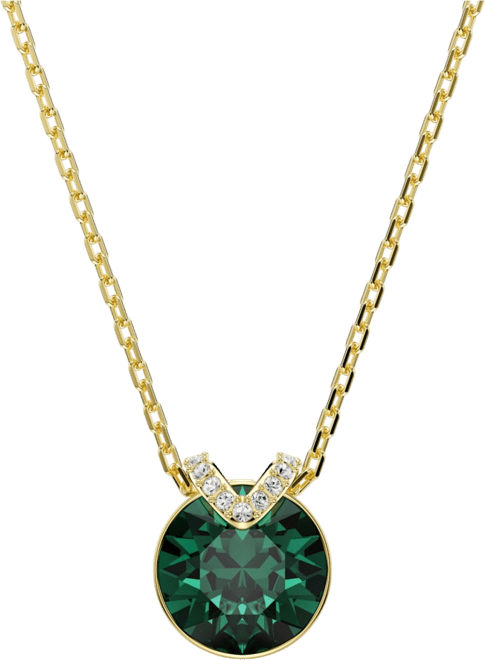 Bella Gold-Tone Plated V Pendant Necklace
