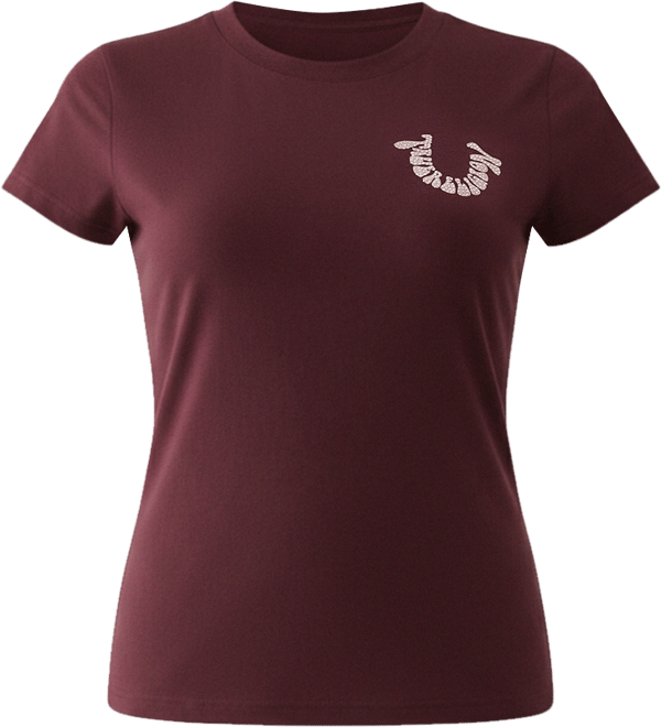Women's Crystal Horseshoe Crew T-Shirt