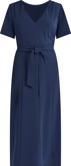 Women's V-Neck Midi Dress