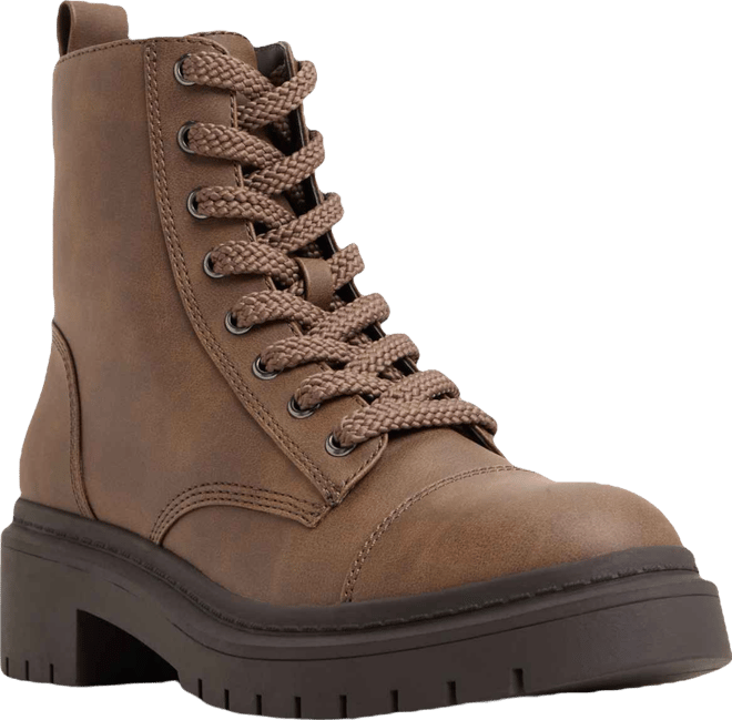Women's Goer Combat Round Toe Boots