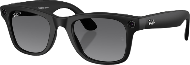 Ray-Ban Unisex Polarized AI Glasses, Meta Wayfarer RW4012 - GEN 2