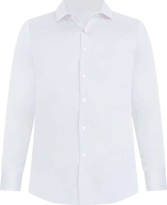 Solid Sateen Slim Fit Dress Shirt