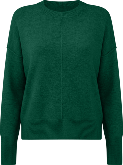 Women's Cozy Crewneck Long-Sleeve Extend-Shoulder Sweater