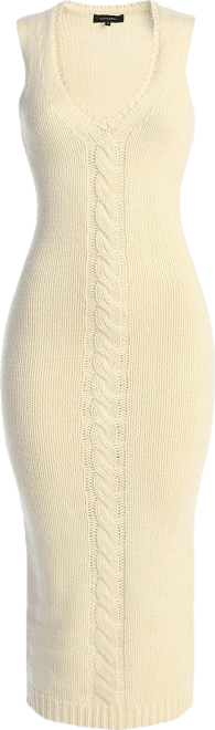 Women's Sleeveless Cable Knit Dress