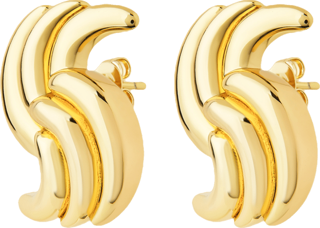 Leni Twist Statement Stud Earrings