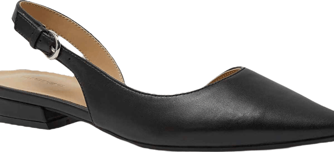 Women's Leather Slingback Low Heels