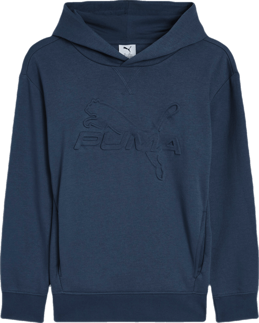 PUMA Essentials Embossed Big Kids' Cotton Fleece Hoodie