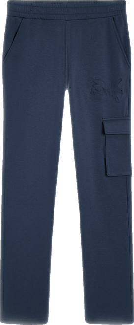 PUMA Essentials Embossed Little Kids' Fleece Cargo Joggers Pant