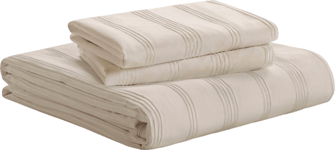 Logan Woven Striped 3-Pc. Duvet Cover Set, King