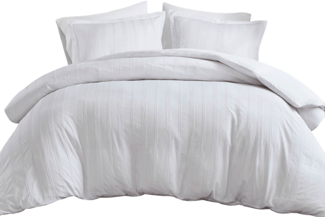 Logan Woven Striped 3-Pc. Duvet Cover Set, Queen