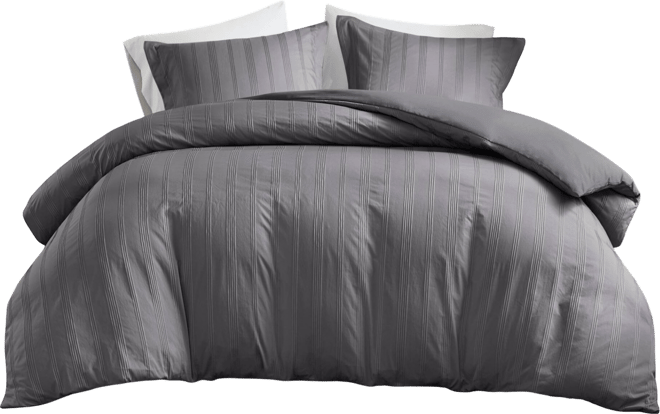 Logan Woven Striped 3-Pc. Duvet Cover Set, Queen