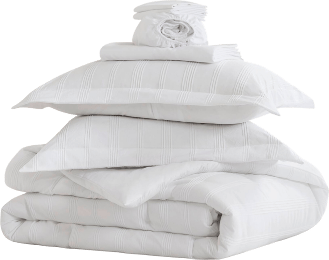 Logan Woven Striped 7-Pc. Comforter Set, Queen