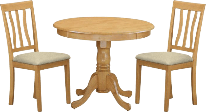 3 Pc Kitchen Table set-small Kitchen Table plus 2 Dining Chairs