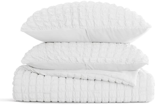 Textured Seersucker Box 3-Pc. Comforter Set, King/ California King