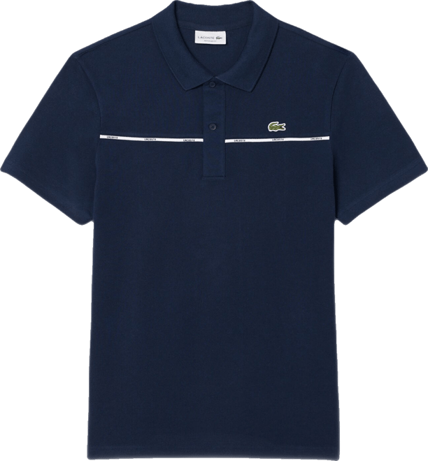 Men's Ribbed Collar Polo Shirt