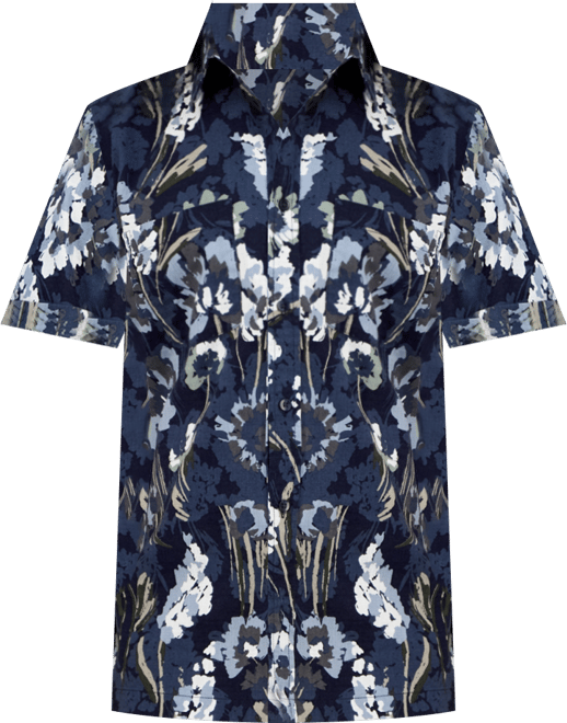 Men's Floral-Print Short-Sleeve Shirt, Macy's Exclusive