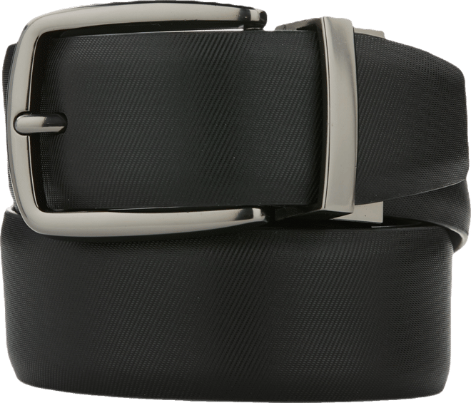 Men's Diagonal Reversible Pattern Dress Belt