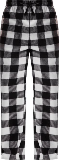 Men's Fleece Buffalo Plaid Print Sleep Pants