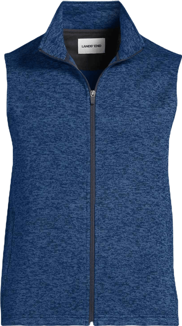 Men's School Uniform Unisex Sweater Fleece Zip Front Vest