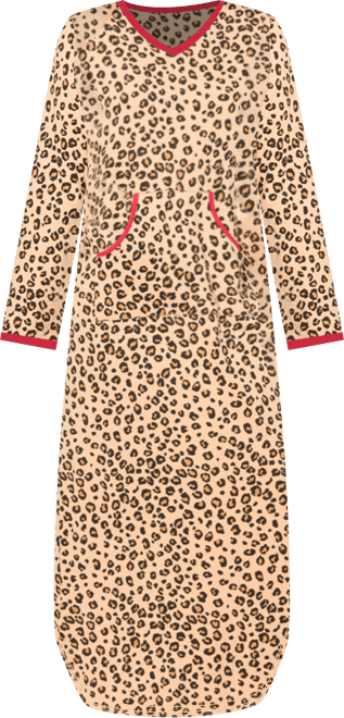 Women's Plus Size Long Printed Sleep Shirt