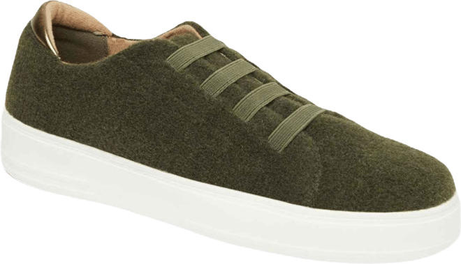 Women's Sport Foam Elastic Lace Slip-On Sneaker