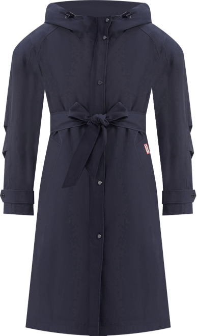 Women's Hooded Belt Trench Coat