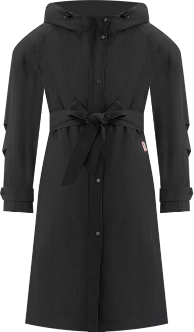 Women's Hooded Belt Trench Coat