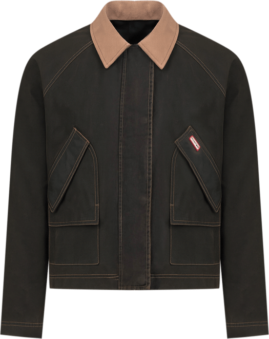 Women's Short Faux Fur-Lined Waxed Jacket