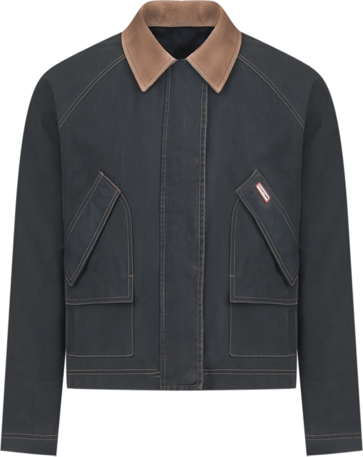 Women's Short Faux Fur-Lined Waxed Jacket