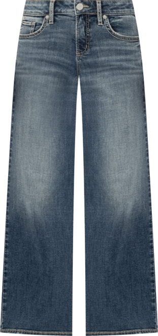 Women's Suki Wide Mid Rise Curvy Fit Jeans